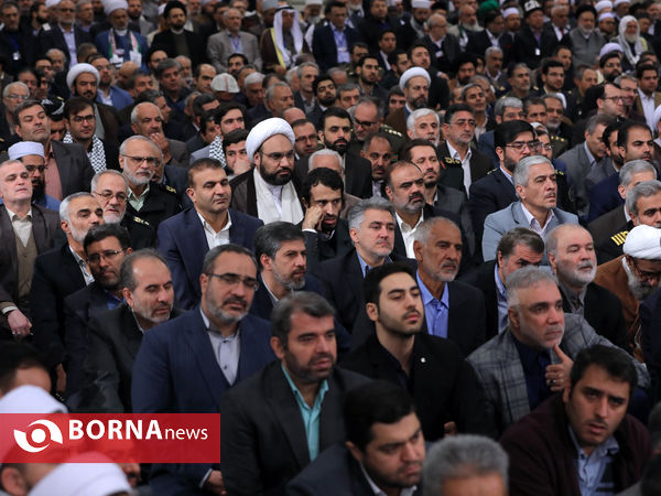 دیدار مسئولان نظام و میهمانان کنفرانس وحدت اسلامى‌ با رهبر انقلاب