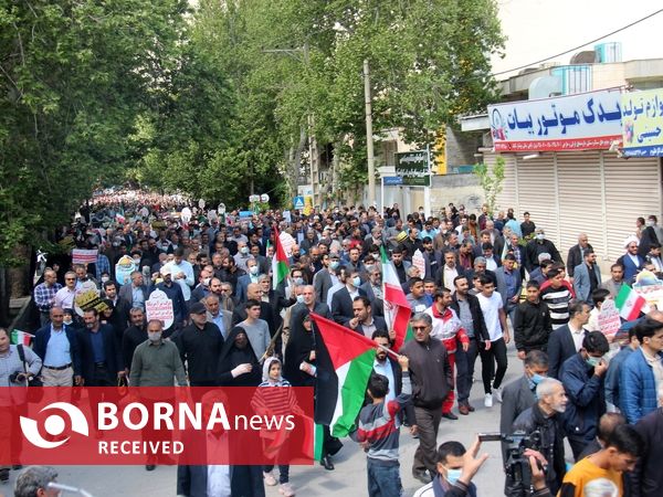 گزارش تصویری خروش مردم لرستان در روز قدس