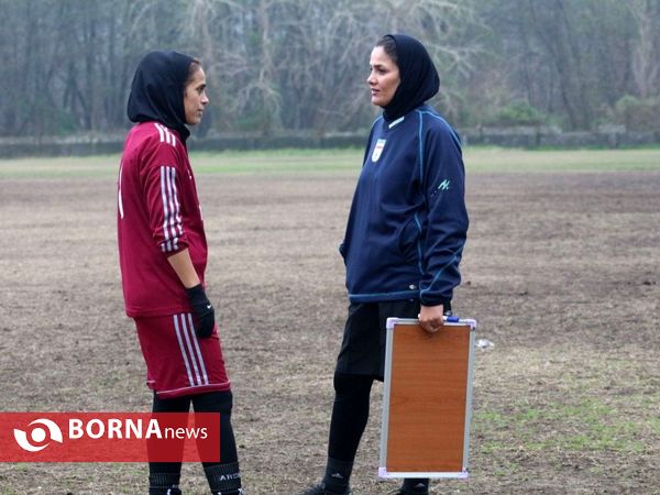 تمرین تیم فوتبال بانوان ملوان بندرانزلی