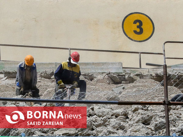 بازدید معاون رئیس جمهور و رئیس سازمان حفاظت محیط زیست از ورزشگاه آزادی