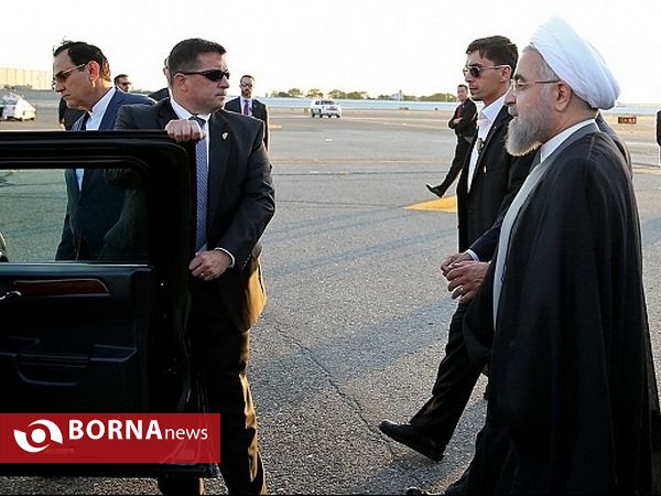 ورود رئیس جمهوری به نیویورک
