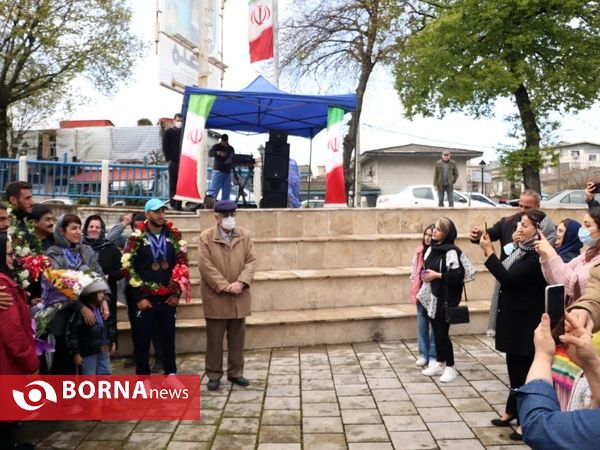 مراسم استقبال از قهرمانان آسیایی قایقرانی در بندرانزلی