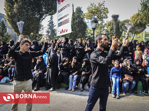 عزاداری دسته جات روز عاشورا در محله دولت آباد - شهر ری