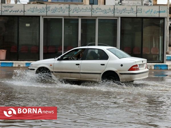 آبادان ۲۴ ساعت پس از بارندگی