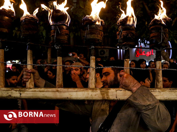 مشعل‌گردانی اعراب مقیم شهر‌ری