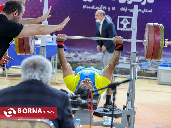 رقابت های پرس سینه قهرمانی کارگران کشور