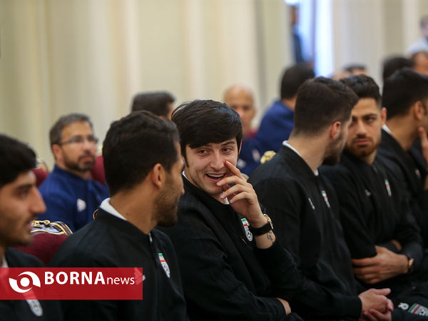 دیدار تیم ملی فوتبال ایران با دکتر روحانی