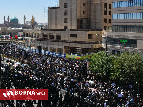 تشییع پیکرشهدای گمنام در مشهد
