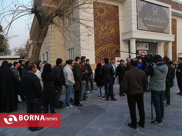 اهدای خون به مصدومان حادثه ساختمان پلاسکو