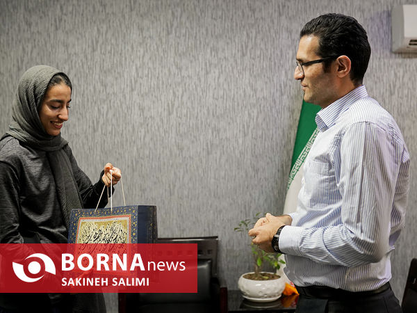 حضور نازنين فاطمه عيدیان در خبرگزاری برنا