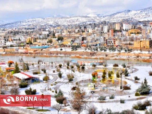 بارش برف در یاسوج