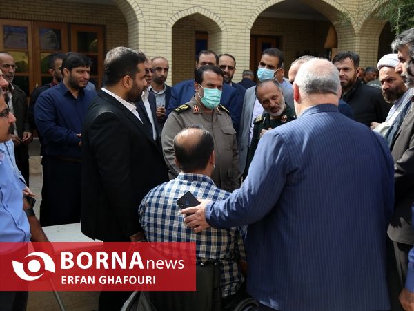 عطرافشانی یادمان شهدای گمنام ساری در هفته پارالمپیک