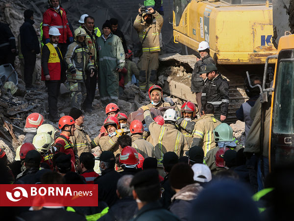 پیدا شدن پیکر آتش نشانان