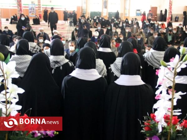 مراسم تجدید میثاق با شهدا و نواختن زنگ انقلاب در یاسوج