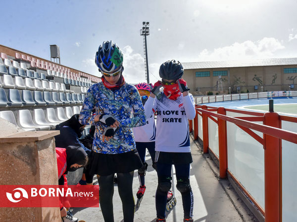 تمرین اسکیت بازان استان مرکزی با حضور جمعی از بازیکنان تیم ملی