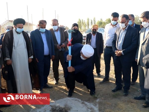 کلنگ زنی سالن ورزشی بالو