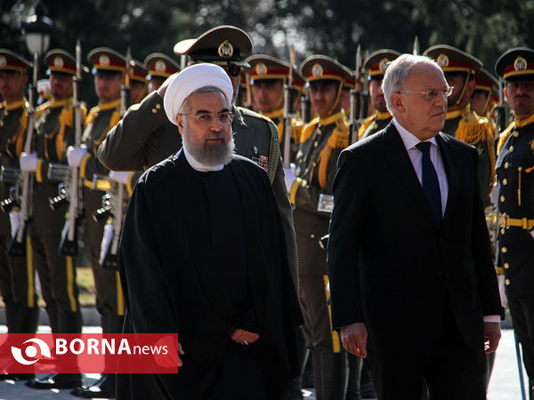 مراسم استقبال رسمی از رئیس جمهوری سوئیس