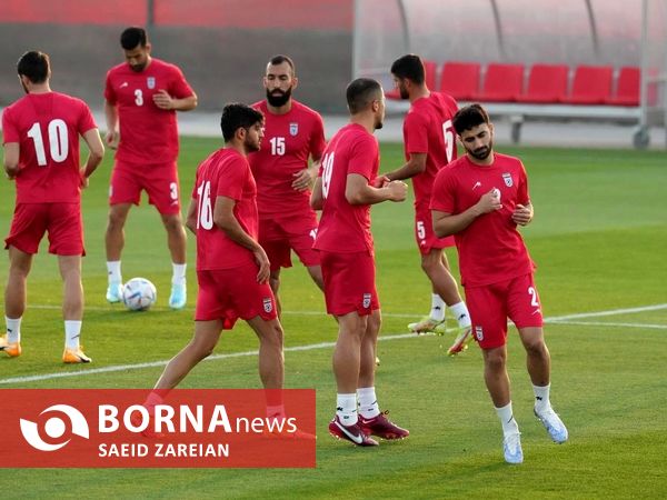 تمرین تیم ملی فوتبال ایران
