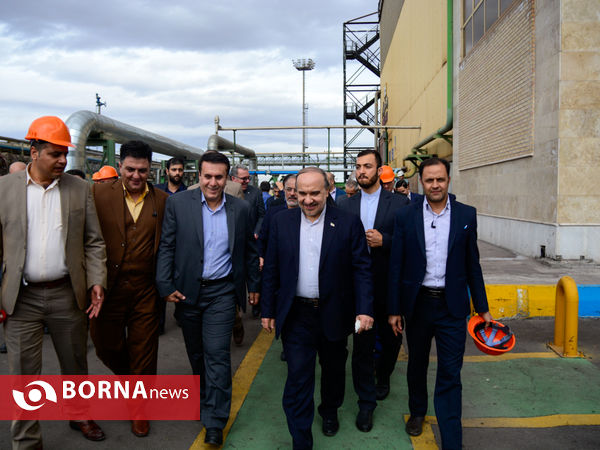 بازدید وزیر ورزش و جوانان از شرکت فولاد مبارکه