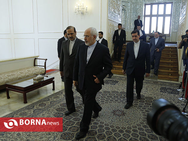 دیدار نماینده سازمان ملل در امور سوریه با محمد جواد ظریف