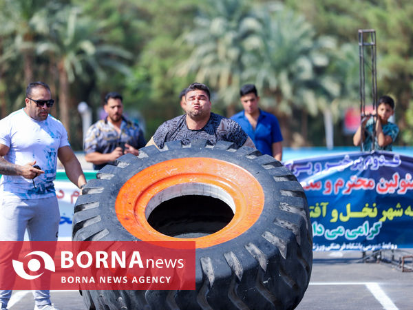 روز نخست مسابقات قویترین مردان کارگری