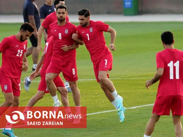 تمرین تیم ملی فوتبال ایران