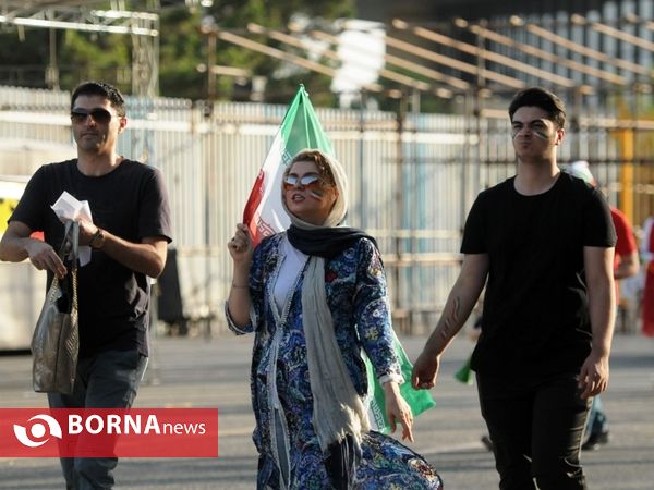 حاشیه های استادیوم آزادی پیش ازبازی ایران و پرتغال
