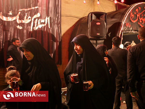شب هشتم محرم در محله "چهارراه آبسردار تهران"