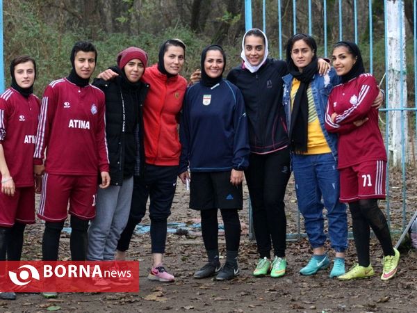 تمرین تیم فوتبال بانوان ملوان بندرانزلی