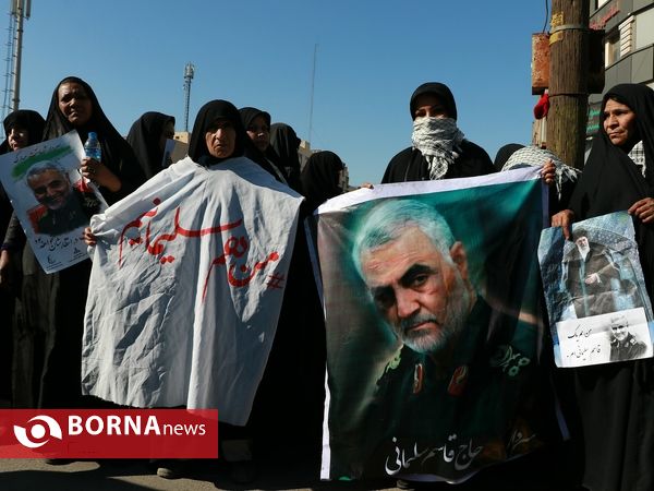 تشییع پیکر مطهر سردار سلیمانی و ابومهدی المهندس در اهواز(2)