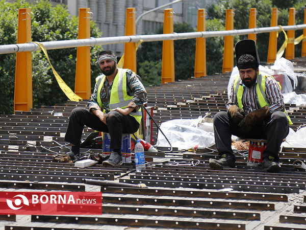 عملیات بازسازی پل کریمخان