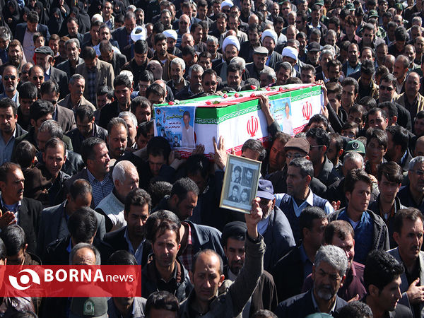 تشییع پدر شهیدان اکبری-صفاشهر
