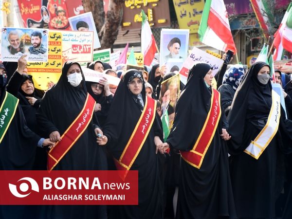 راهپیمایی ۱۳ آبان در گرگان