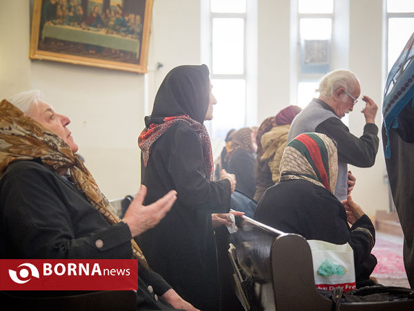 مراسم سال نو میلادی در کلیسای مریم مقدس