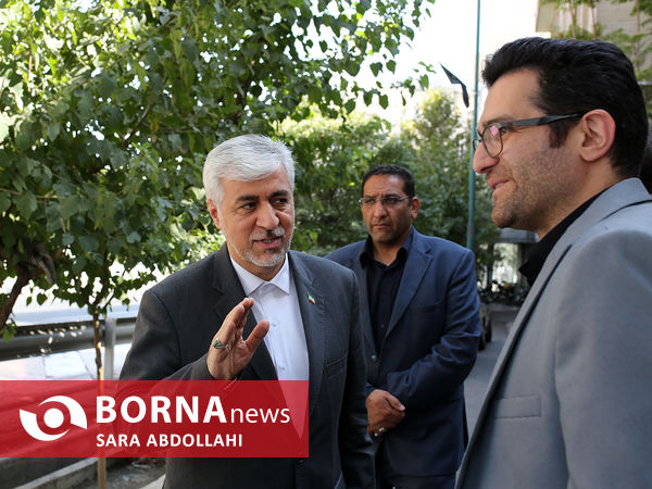 حضور حمید سجادی وزیر ورزش در خبرگزاری برنا