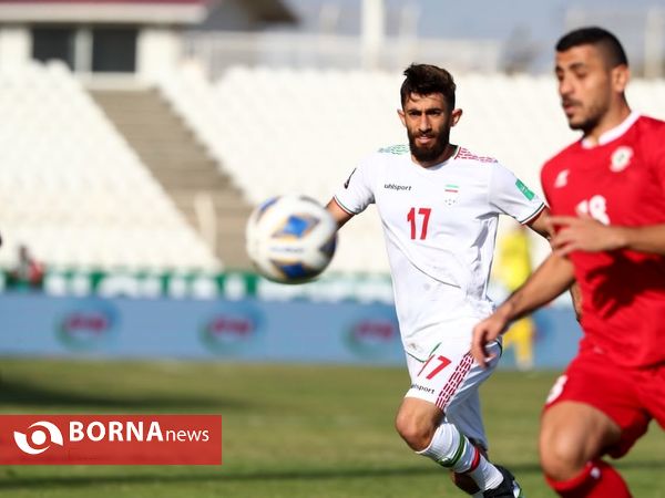 دیدار تیم های ملی فوتبال لبنان و ایران