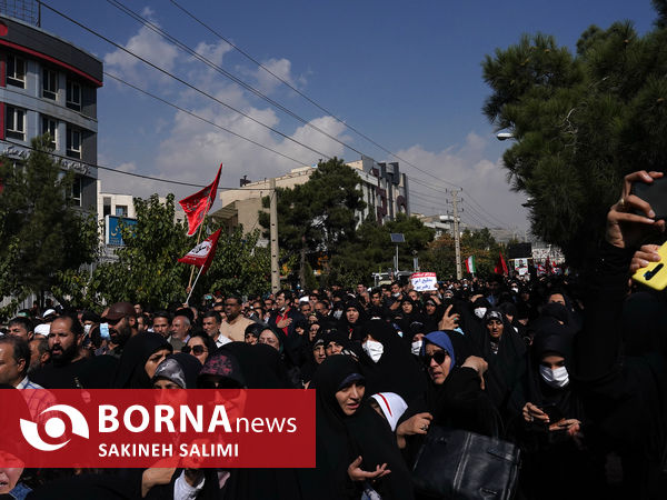 تشییع پیکر طلبه شهید آرمان علی‌وردی