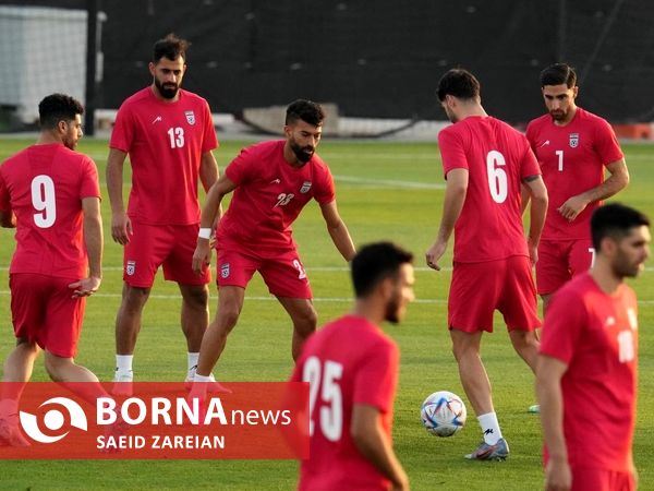 تمرین تیم ملی فوتبال ایران