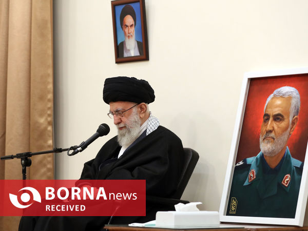 دیدار خانواده و اعضای ستاد بزرگداشت سردار سلیمانی با رهبر انقلاب