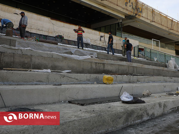 آخرین مراحل آماده سازی ورزشگاه آزادی