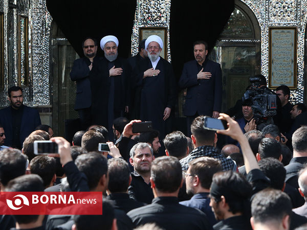 عزاداری روز عاشورا با حضور رییس جمهوری در حرم عبدالعظیم حسنی(ع)