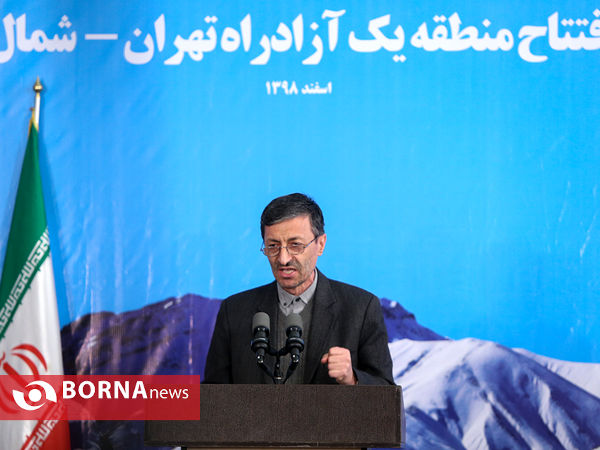 افتتاح منطقه یک آزاد راه تهران - شمال با حضور دکتر روحانی