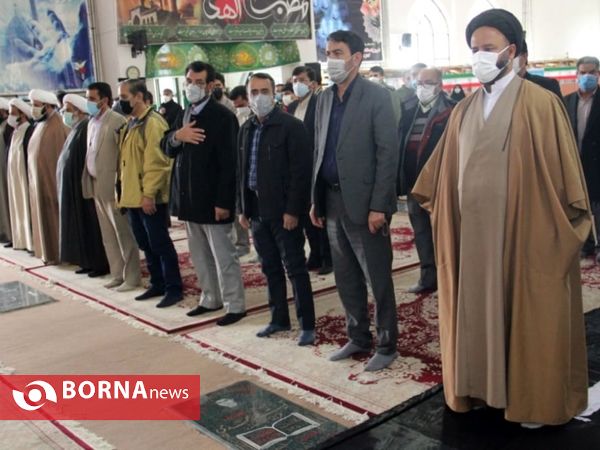 مراسم تجدید میثاق با شهدا و نواختن زنگ انقلاب در یاسوج