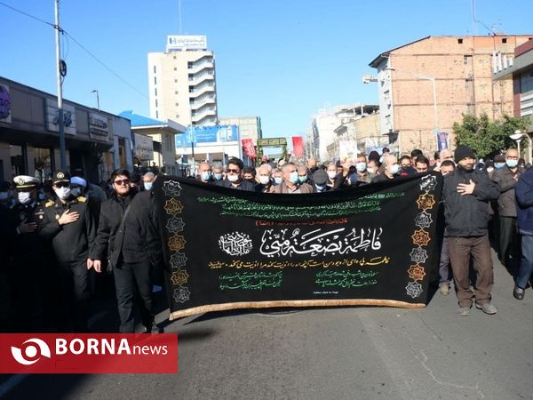 مراسم تشییع پیکر مطهر ۸ شهید گمنام در رشت