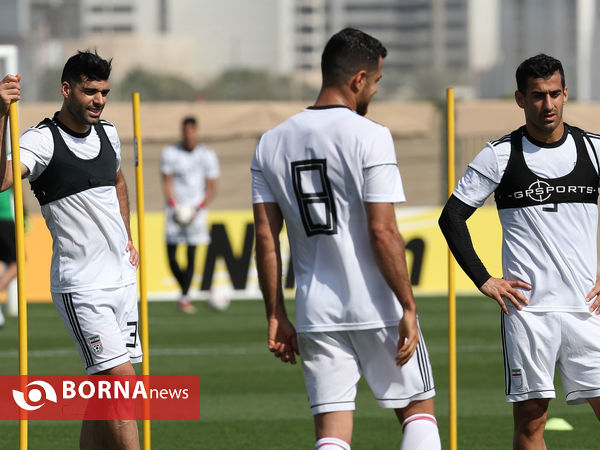 تمرین ریکاوری تیم ملی فوتبال ایران بعد از دیدار عراق