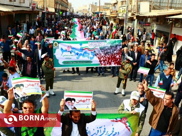 راهپیمایی 22 بهمن در منطقه آزاد اروند-آبادان