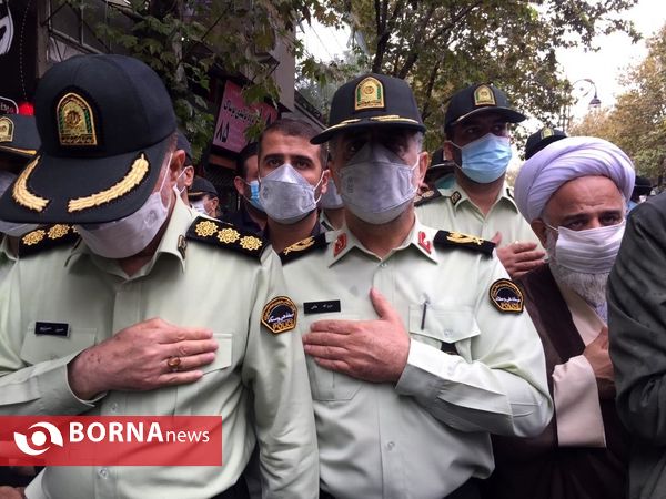 تشییع پیکر پاک دو شهید نیروی انتظامی در گیلان- لنگرود