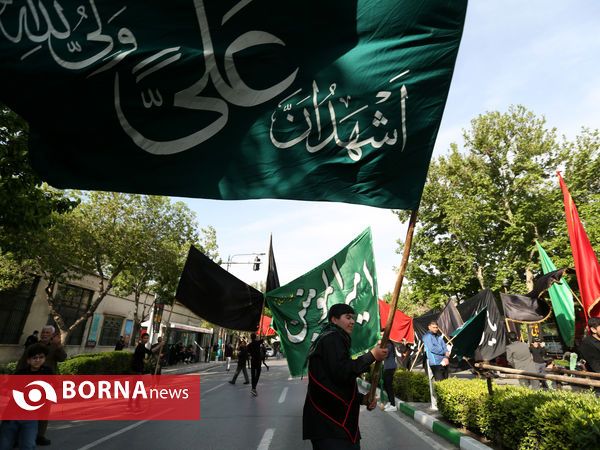 دسته عزای شهادت حضرت علی(ع) در شهر مشهد