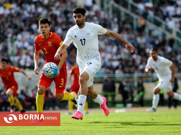 دیدار تیم های فوتبال ایران- چین