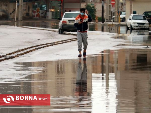 آبادان ۲۴ ساعت پس از بارندگی